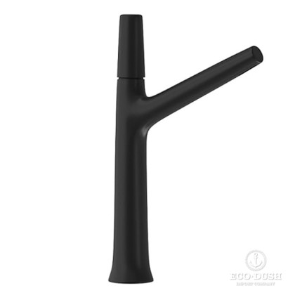Cisal Vita Смеситель для раковины, 1 отв., высокий, цвет: черный матовый