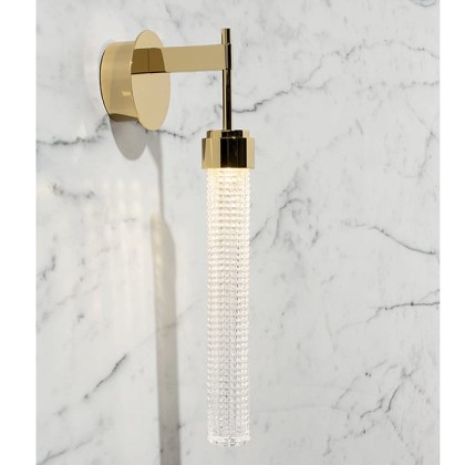 Oasis Ducale Светильник настенный Flute DOWN, цвет: золото/стекло rhombus