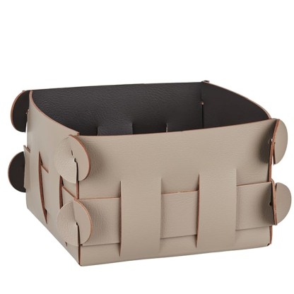 ADJ Корзинка Shlesser, 13x13xH8 см., цвет: капучино/шоколад