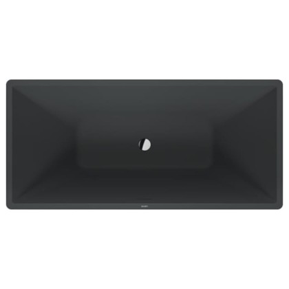 Duravit Vitrium Ванна отдельностоящая 160x75см, с ножками, с2 наклонами для спины, прямоугольная, цвет: темно-серый матовый