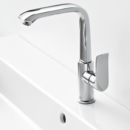 Hansgrohe Metris Смеситель для раковины 230, однорычажный, cо сливным клапаном Push-Open, цвет: хром