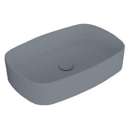 Simas Folio Раковина накладная 60х40х13cм., без отв., цвет: Cemento matt