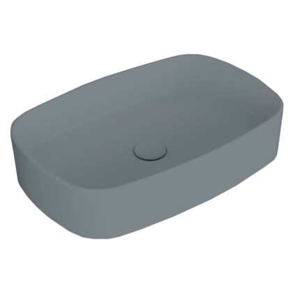 Simas Folio Раковина накладная 60х40х13cм., без отв., цвет: Cemento matt