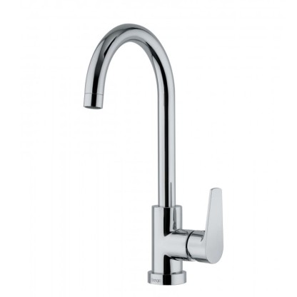 Смеситель для раковины с высоким изливом Bongio Pi7, цвет: хром