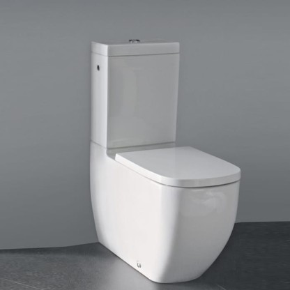 Laufen Palomba Унитаз моноблок 70x36x46см, безободковый, выпуск универсальный, подвод снизу слева, цвет: белый