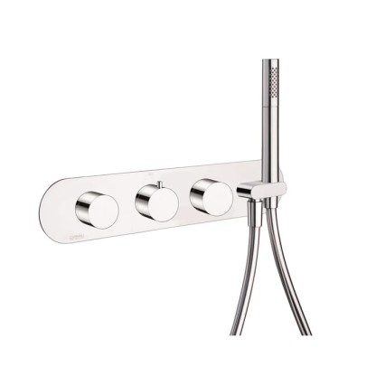 Carimali ilTondo  Смеситель для душа встроенный, термостатический, на 4 выхода, с ручным ду, внешняя часть, цвет: хром