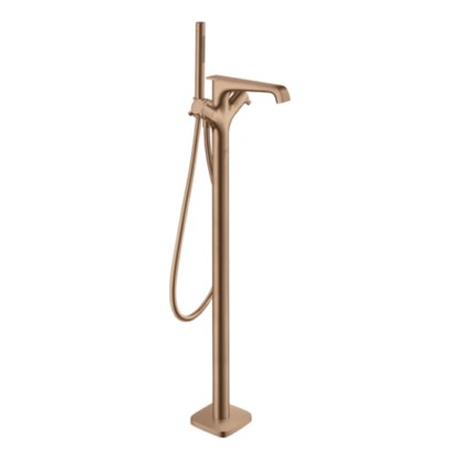 Axor Citterio E Смеситель для ванны, напольный, термостатический, с ручным душем, цвет: шлифованное красное золото
