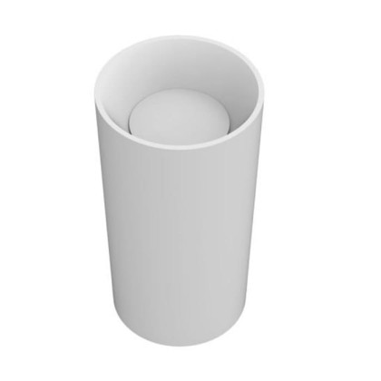 MOMA Diamond Tower Раковина ?45см., отдельностоящая, слив в пол, с донным клапаном, цвет: белый матовый