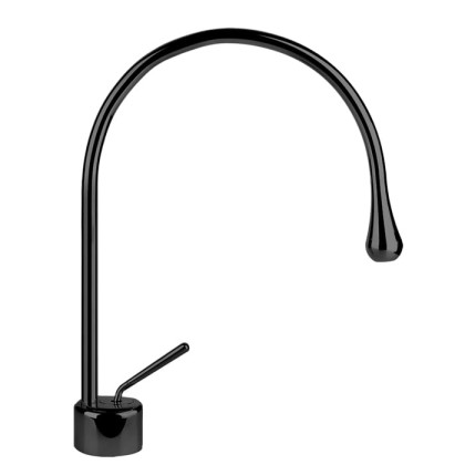 Gessi Goccia Смеситель для раковины на 1 отверстие, излив 244мм R=125, цвет: black XL