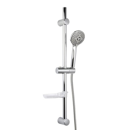 Carlo Frattini Sliding rail Душевой гарнитур 70см, регулируемая высота, шланг 150см, ручной душ 3 режима, мыльница, цвет: хром