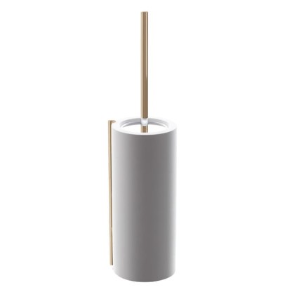 Bertocci Easy Ерш напольный из композита, отделка "медовые соты", цвет: белый матовый/розовое золото