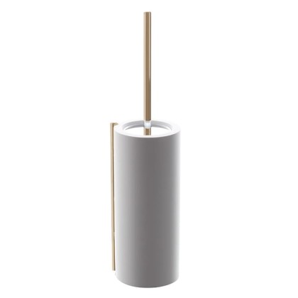 Bertocci Easy Ерш напольный из композита, отделка "медовые соты", цвет: белый матовый/розовое золото