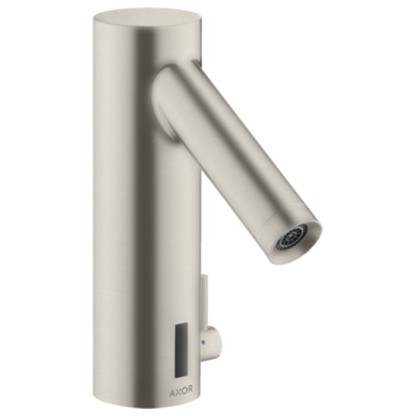 Axor Starck Cмеситель для раковины, на 1 отв., электроный, питание от батареек, цвет: сталь