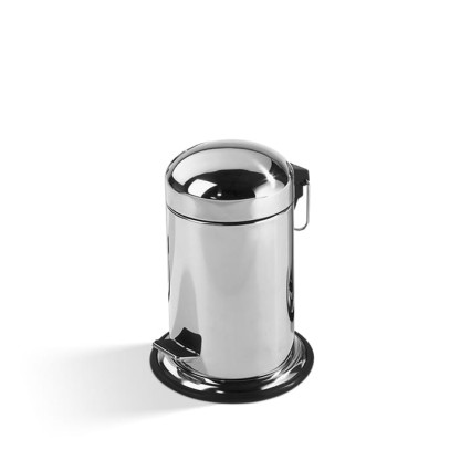 Decor Walther TE 30 Ведро 17xh31см, с педалью и крышкой, напольное, цвет: сталь полированная