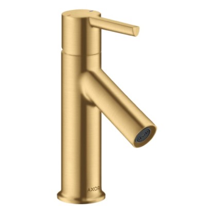 Axor Starck Смеситель для раковины 80, на 1 отв., с донным клапаном, цвет: шлифованное золото