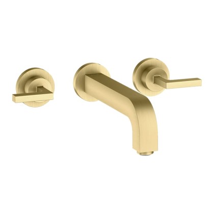 Axor Citterio Смеситель для раковины 222, встраиваемый, излив: 22.2см., ручка: рычаг, цвет: шлифованная медь