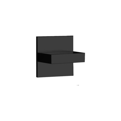 Gessi Rettangolo  Смеситель для душа, встраиваемый, термостатический, подключение на 3/4”, внешняя часть, цвет: Black XL