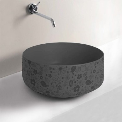 Artceram Cognac Раковина ?42 см, без отв., без перелива, на столешницу, цвет: Grigio oliva, декор: lol