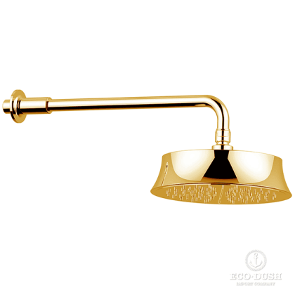 CISAL Cherie Верхний душ d=220мм, L350, для настенного крепления, цвет: золото