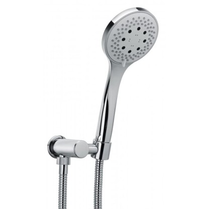 Bongio Душевой комплект: ручная лейка, гибкий шланг, вывод для душа, цвет: хром