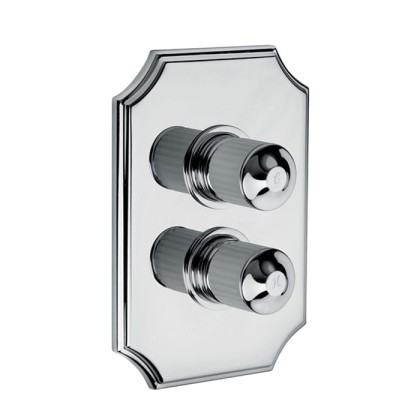 Bongio Cristallo Смеситель встраиваемый для душа, с внутр частью, цвет: хром/хрусталь синий 08