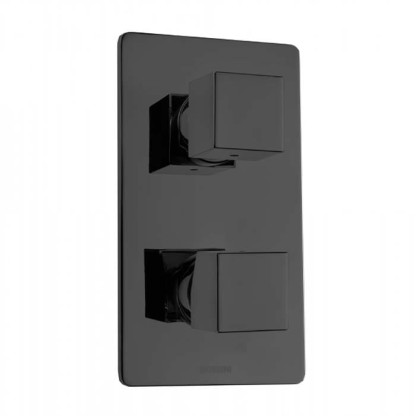 Bossini Cube Смеситель для душа, встраиваемый, с девиаторм 1/2/3/4/5, цвет: черный матовый