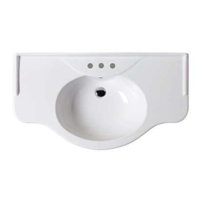 AZZURRA GIUNONE Раковина-консоль 112х62х6 см, 3 отв., цвет: белый