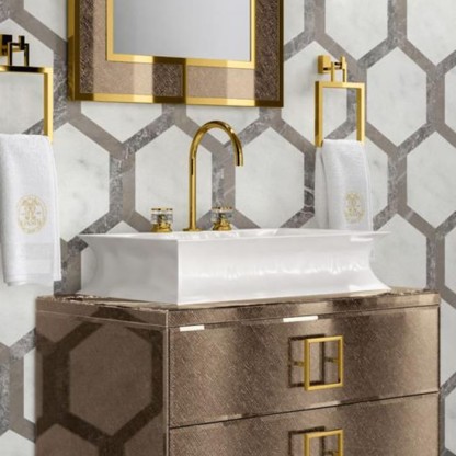 Oasis Раковина накладная, 70х40см., с 3 отв., цвет: белый