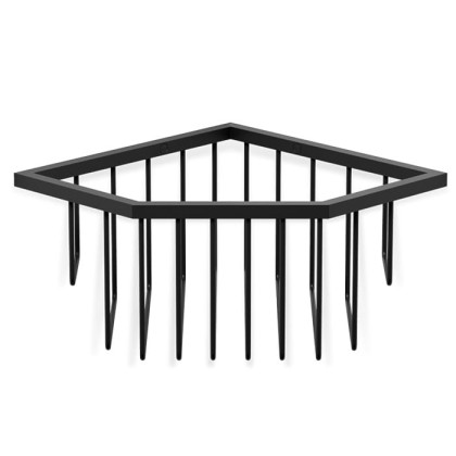 Decor Walther WA ECK1 Корзина универсальная 18x18x9.5см для душа, угловая, подвесная, цвет: черный матовый