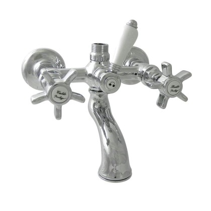 Nicolazzi Dames Anglaises Смеситель для ванны с 2мя ручками, вывод сверху 3/4, (для душ. стойки, для ванны) цвет: хром