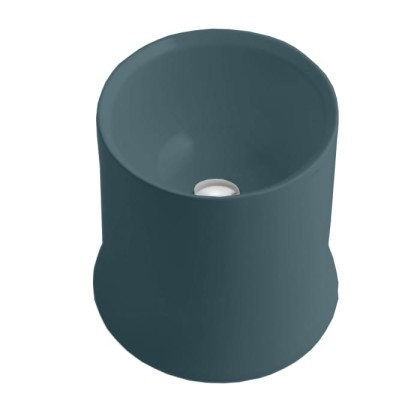 Simas Sharp раковина накладная высокая , d42см h 44 см, без отв., цвет: navy matt