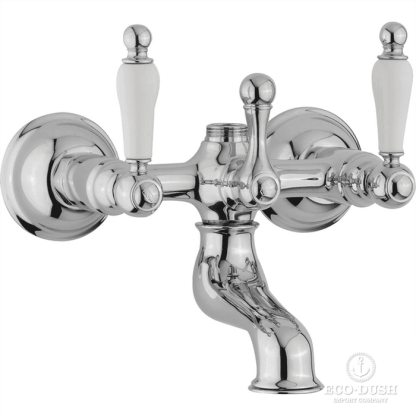 CISAL Arcana Toscana Смеситель для ванны без душевого комплекта, цвет: хром/белый