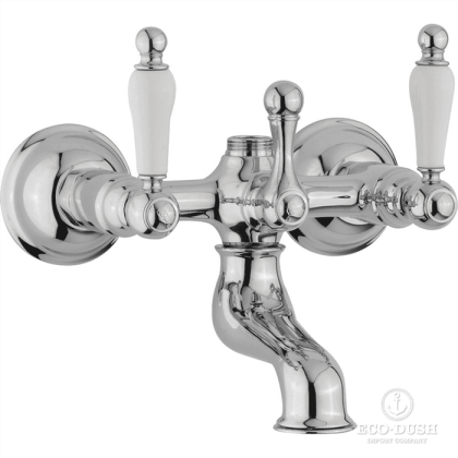 CISAL Arcana Toscana Смеситель для ванны без душевого комплекта, цвет: хром/белый