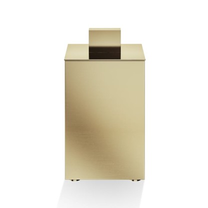 Decor Walther DW 3620 Бокс универсальный 6x6x11см, с крышкой, настольный, цвет: золото матовое