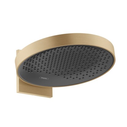 Hansgrohe Rainfinity Верхний душ 360 1jet с настенным креплением, цвет: шлифованная бронза