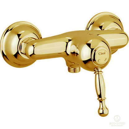 CISAL Arcana Royal Смеситель однорычажный настенный для душа, цвет: золото