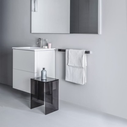 Laufen Kartell Тумба с керамической раковиной 50х50х72.5см, с 2 выдвиж. ящиками с 1 отв. под смеситель, подвесная, цвет: белый матовый