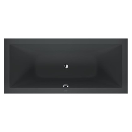 Duravit Vitrium Ванна встраиваемая 180x80cм, с ножками, с2 наклонами для спины, прямоугольная, цвет: темно-серый матовый