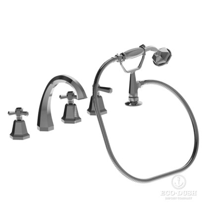 Stella Eccelsa Смеситель на борт ванны на 5 отверстий 3256TR/307, цвет: хром