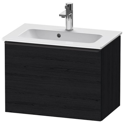 Duravit D-Neo Тумбочка подвесная Compact 61x37.2x44см., раковина, 1 ящик, цвет: Black Oak