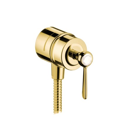 Axor Montreux Fixfit Stop шланговое подсоединение,  1/2  (рычажные рук.), цвет: полированное золото