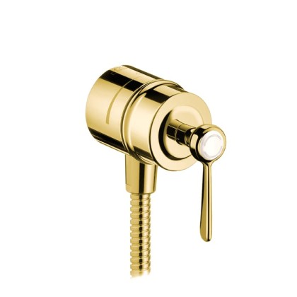 Axor Montreux Fixfit Stop шланговое подсоединение,  1/2  (рычажные рук.), цвет: полированное золото