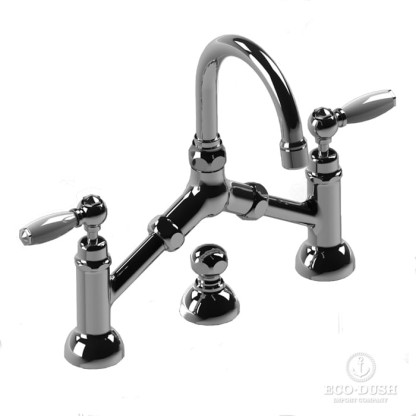 Stella Italica Leve Смеситель для раковины на 3 отверстия 3215/351 с донным клапаном, цвет: хром