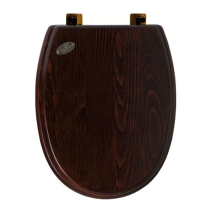 SIMAS Arcade Сиденье для унитаза, микролифт, цвет: дерево/бронза