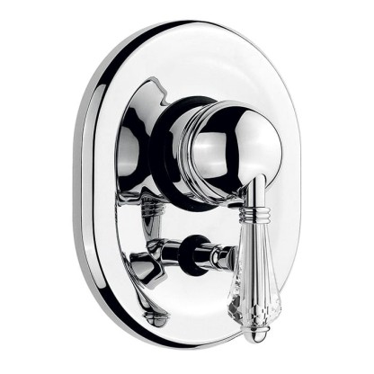 Nicolazzi Cristallo Встраиваемый смеситель для душа с переключением, 2 источника, цвет: хром