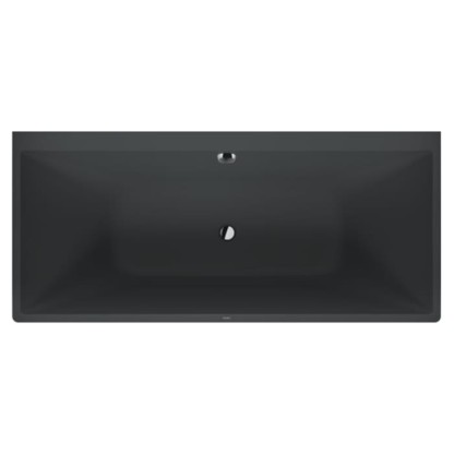 Duravit Vitrium Ванна пристенная 180x80см, с ножками, с2 наклонами для спины, прямоугольная, цвет: темно-серый матовый