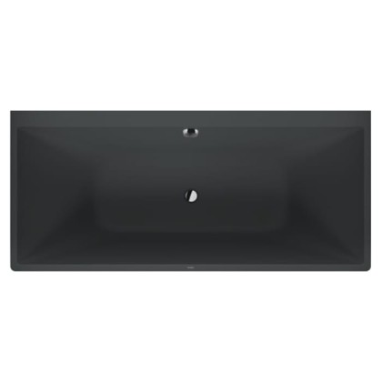 Duravit Vitrium Ванна пристенная 180x80см, с ножками, с2 наклонами для спины, прямоугольная, цвет: темно-серый матовый