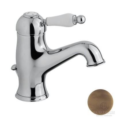 CISAL Arcana Empress Смеситель однорычажный для раковины на 1 отверстие с донным клапаном, цвет: бронза