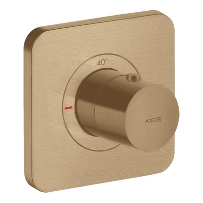 Axor Citterio E Смеситель для душа, термостатический, встраиваемый, на 1 выход, (внешняя часть), цвет: шлифованная бронза