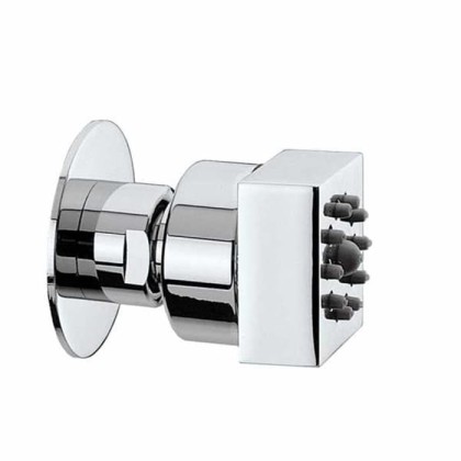 Bossini Cubic Форсунка поворотная, квадратная, цвет хром